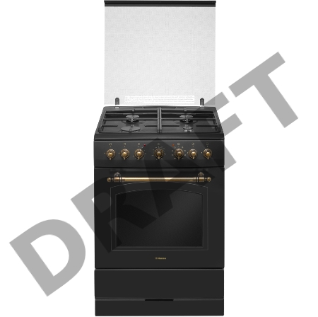 Плита Комбинированная Hansa FCMA68109 черный