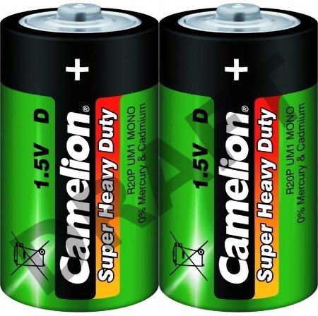 Элемент питания солевой R R20 (шринка 2шт) Camelion 1662