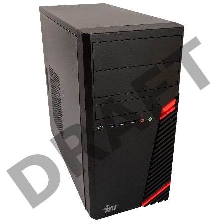 Компьютер IRU Office 510H5SM MT i3 10105 (3.7) 16Gb SSD256Gb UHDG 630 Free DOS GbitEth 500W черный
