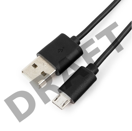 Кабель USB 2.0 Pro Cablexpert CC-mUSB2-AMBM-1M, AM/microBM 5P, 1м, экран, черный, пакет