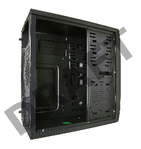 Корпус Minitower Exegate QA-410 Black, mATX, <XP400, Black, 120mm> 2*USB, Audio