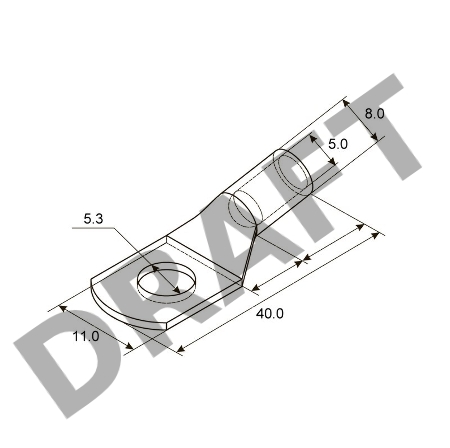 Наконечник ТМЛ 10–5–5 (10 мм² - Ø 5 мм) ГОСТ 7386-80 (в упак. 5 шт.) REXANT