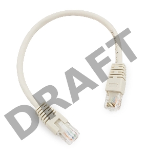 Патч-корд UTP Cablexpert кат.6, 0.25м, литой, многожильный (серый)