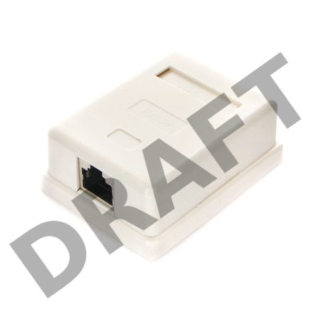 Монтажное оборудование Gembird Розетка GEMBIRD NAS212 RJ-45 кат.STP 5e внешняя экранированная 1 порт, 110&Krone