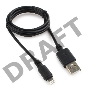 Кабель USB Cablexpert CC-USB-AP2MBP AM/Apple, для iPhone5/6 Lightning, 1м, черный, пакет