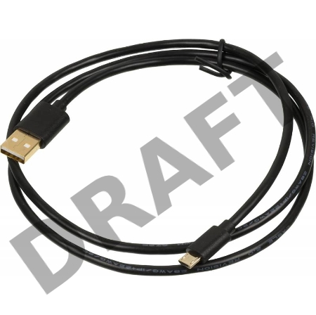 Кабель USB2.0 2A Square Connector USB A (m)/micro USB B (m) 1м Позолоченные контакты
