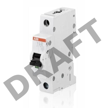 Выключатель автоматический модульный 1п B 6А 6кА S201 ABB 2CDS251001R0065
