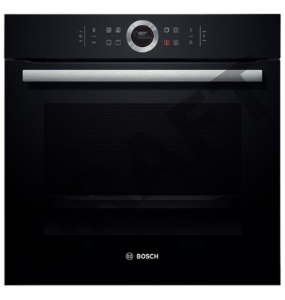 Встраиваемая электрическая духовка BOSCH  59.5x59.5x54.8 см, 71л, дисплей, 10 режимов, EcoClean, телескоп. на 1 уровне, 3 стекла, черный