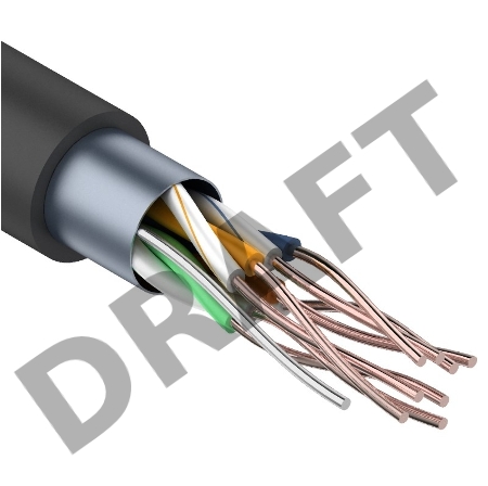 Кабель витая пара PROconnect FTP 4PR 24AWG, CCA, CAT5e, наружный (OUTDOOR), бухта 305 м