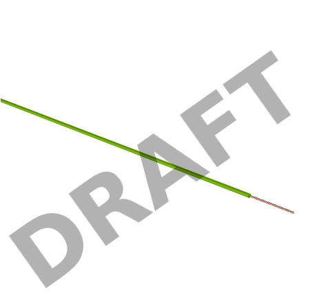 Провод ПГВА REXANT 1х0.50 мм², зеленый, бухта 100 м