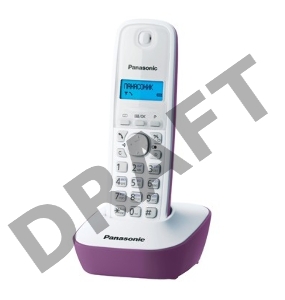 Телефон Panasonic KX-TG1611RUF (сиреневый) {АОН, Caller ID,12 мелодий звонка,подсветка дисплея,поиск трубки}