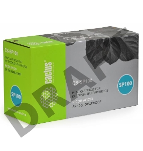 Тонер Картридж Cactus CS-SP100 черный для Ricoh Aficio SP 100/100SU/100SF (2000стр.)