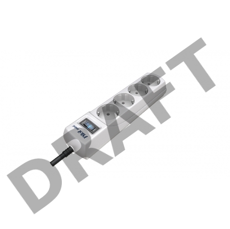 Сетевой фильтр Pilot mini 3м (4 розетки) белый (коробка)