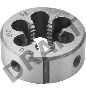 Плашка ЗУБР 4-28022-20-2.5  МАСТЕР круглая ручная М20x2.5
