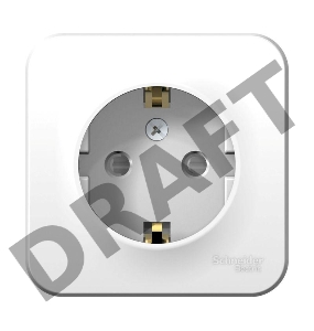 Розетка ОП BLANCA 16А 250В защ. шторки с заземл. изол. пласт. бел. SchE BLNRA011111