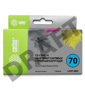 Картридж струйный Cactus CS-C9451A светло-серый для №70 HP Designjet Z3100 (130ml)