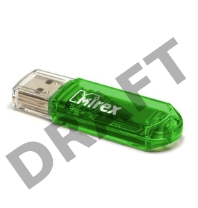 Флеш Диск 16GB Mirex Elf, USB 2.0, Зеленый