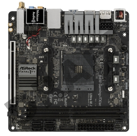 Материнская плата ASRock AMD B450 SAM4 MITX B450 GAMING-ITX/AC