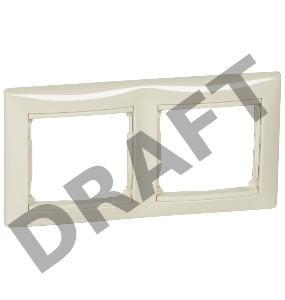 Рамка 2-м Valena горизонт. сл. кость (DIY-упак.) Leg 695632