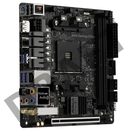 Материнская плата ASRock AMD B450 SAM4 MITX B450 GAMING-ITX/AC