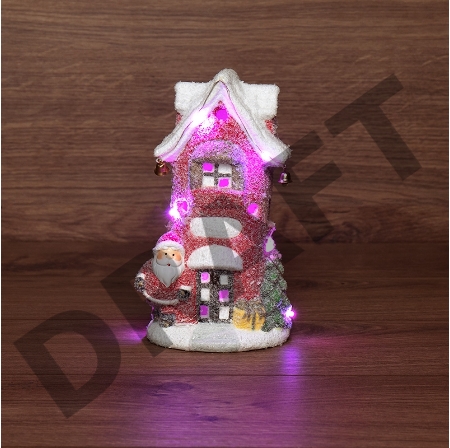 Керамическая фигурка «Красный домик» 11.5х8.5х20.4 см