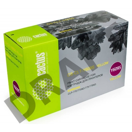 Тонер Картридж Cactus CS-CLT-Y609S желтый для Samsung CLP 770/770ND/775/775ND  (7000стр.)