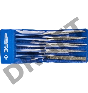 Набор надфилей ЗУБР 33386-160-H5  ЭКСПЕРТ PVC P140 160х80мм 5пр.