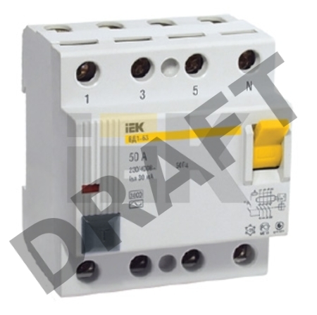 Iek MDV10-4-016-030 УЗО ВД1-63 4Р 16А 30мА ИЭК