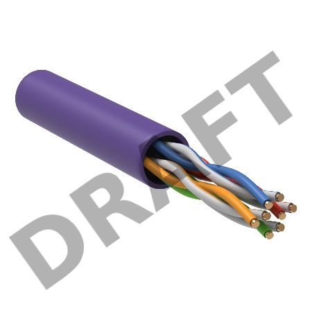 Витая пара ITK LC1-C5E04-126 U/UTP кат.5E 4x2x24AWG LSZH фиолетовый (305м) Витая пара ITK LC1-C5E04-126 U/UTP кат.5E 4x2x24AWG LSZH фиолетовый (305м)
