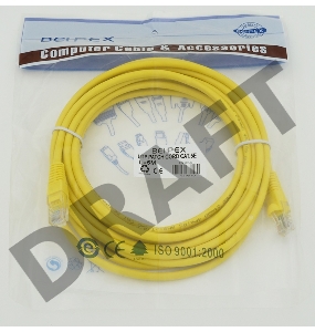 Сетевое оборудование Patchcord molded 5E Copper 5m yellow