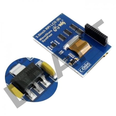 RA332   Монитор Waveshare 3.5 inch resistive touchscreen LCD screen (IPS), питание по USB, для Raspberry Pi 3