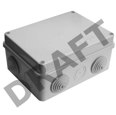 Коробка распр. ОП 150х110х70 10 выходов 6 гермовводов IP54 крышка на винтах сер. Epplast 210302