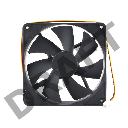 Вентилятор Gembird, 140x140x25, гидродинамический, 3 pin, провод 40 см