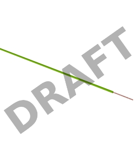 Провод ПГВА REXANT 1х0.75 мм², зеленый, бухта 100 м