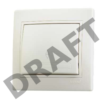 Выключатель проходной 1-кл. СП Мира 10А IP20 крем./крем. LEZARD 701-0303-105