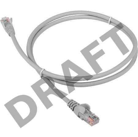 Патч-корд LANMASTER LSZH UTP кат.5e, 1.5 м, серый