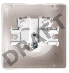 Розетка 1-м ОП Хит 16А 250В защ. шторки без заземл. бел. SchE RA10-137-B