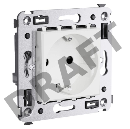 Розетка 3п 2P+E СП Avanti 