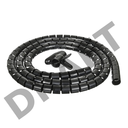 Кабельный органайзер Buro BHP CG252B Spiral Hose 25x2000mm Black