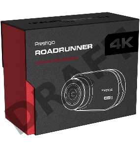 Видеорегистратор Prestigio RoadRunner 480W, 3.0'' IPS (854x480) touch screen display, UHD 4K 3840x2160@30fps, Mstar SSC8629Q, 8 MP CMOS Sony Starvis IMX415 image sensor, 8 MP camera, 140° Viewing Angle, Wi-Fi, USB Type-C, Supercapacitor, Night Vision, Mot