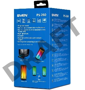 Мобильные колонки SVEN PS-260 1.0 чёрные