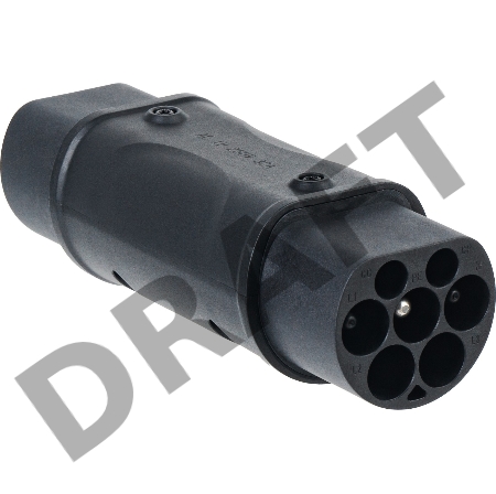 Адаптер Type 2 на GB/T 1 фаза