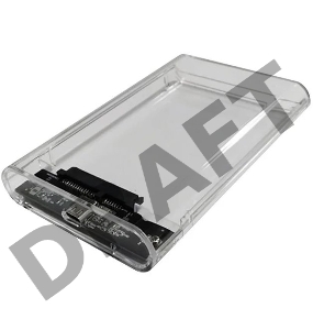 Внешний корпус для HDD/SSD AgeStar 3UB2P6C SATA III пластик прозрачный 2.5