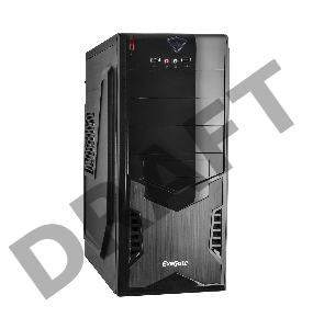 Корпус Miditower Exegate EX261448RUS CP-601 Black, ATX, <CP350W, 80mm>, 2*USB, Audio