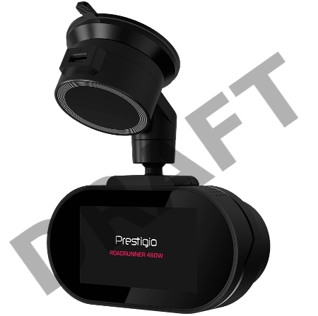 Видеорегистратор Prestigio RoadRunner 460W, 3.0'' IPS (854x480) touch screen display, WQHD 2.5K 2560x1440@30fps, Mstar SSC8629Q, 5 MP CMOS Sony Starvis IMX335 image sensor, 5 MP camera, 140° Viewing Angle, Wi-Fi, USB Type-C, Supercapacitor, Night Vision, 