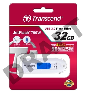 Флеш Диск Transcend USB Drive 32Gb JetFlash 790 TS32GJF790W {USB 3.0}