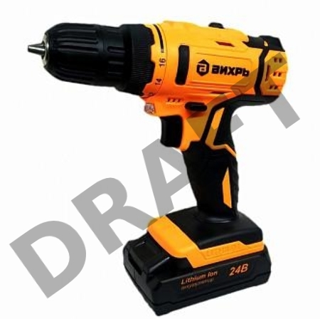 Вихрь Дрель-шуруповерт аккумуляторная ДА-24Л-2к 72/14/18