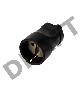 Розетка разборная Евро с з/к 16А черная REXANT