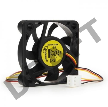 Вентилятор Gembird Вентилятор 50x50x10 подшипник 12V 0,13A 4500 об/мин D50SM-12AS