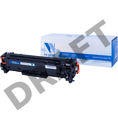 Картридж NV Print совместимый HP CC531A/Canon718 Cyan  дляLJ Color CP2025/Canon i-SENSYSLBP-7200C(2800k)